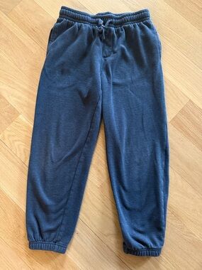 Athletic Works Navy Blue Kids Fleece Joggers with Drawstring